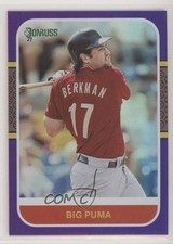 2021 Donruss Retro 1987 Variation Holo Purple Lance Berkman (Big Puma) #223 0c2
