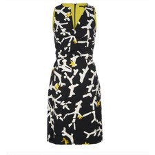 Gucci Resort Seahorse & Coral Cocktail Dress Size 44 Large