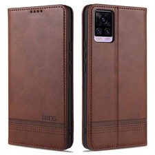 ZNS Magnetic Calf Texture Horizontal Flip Leather Case with Card Slots & Holder