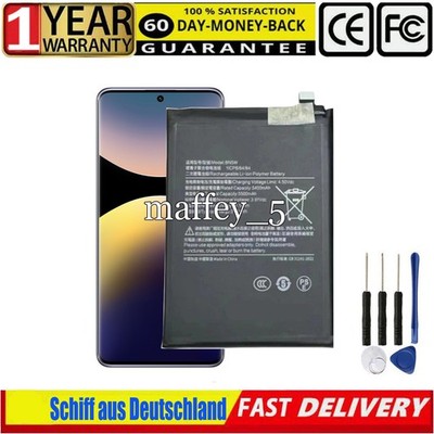 Replacement Batterie BN5W Akku für Xiaomi Redmi Note 14 Pro 4G  5500mAh + Tools