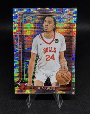 2025-26 Topps Chrome Pulsar Refractors #262 Noa Essengue RC Chicago Bulls SP
