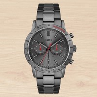 NEW Hugo Boss 1513924 Men's Fashion Watch Gunmetal Grey Dial UK Seller