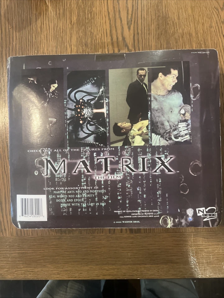 2 FIGURAS DE ACCIÓN THE MATRIX NEO VS AGENT SMITH 2000 Vintage N2 Toys Warner Bros Foto 2 de 2