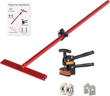 2-In-1 48" T-Shaped Manual Tile  Glass Cutter with Breaking Pliers  4 Blades,L