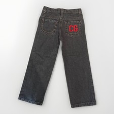 Vintage Coogi Jeans Toddler Size 6 Red Stitching Grey Washed