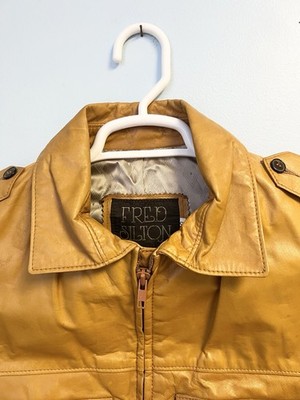 Vintage 80s Brown Leather Jacket Men's Size 40 Biker Racer Bomber