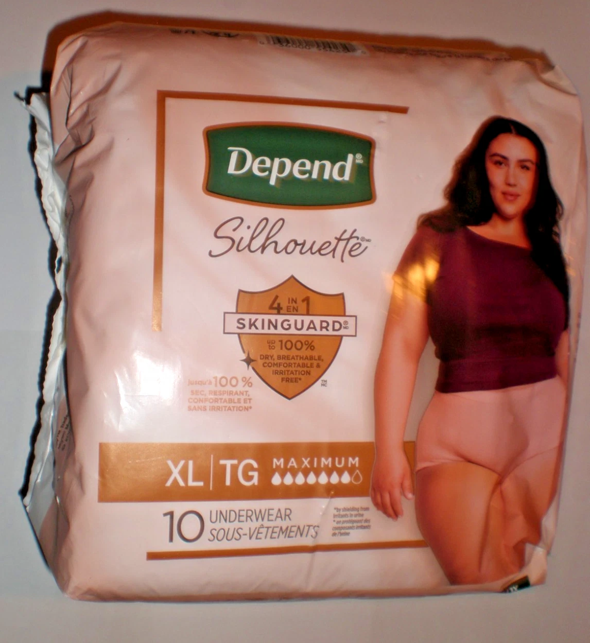 3 packs of 10 Depends Silhouette Womens Incontinence Underwear XL Pink