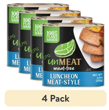 CPG unMEAT Luncheon Meat-Style Non-GMO, Zero Cholesterol, 11.6oz Can, 4 PACK,