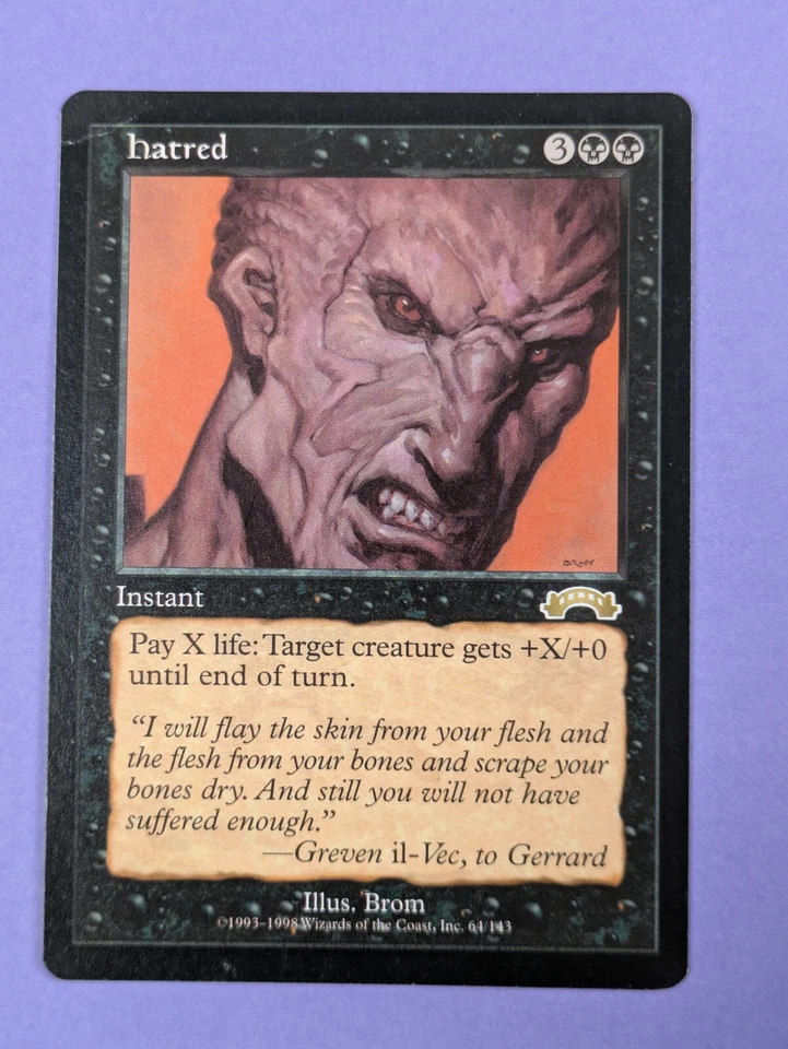 MTG Magic The Gathering: Exodus: Hatred Rare #61/43 - LP - Image 2 of 4