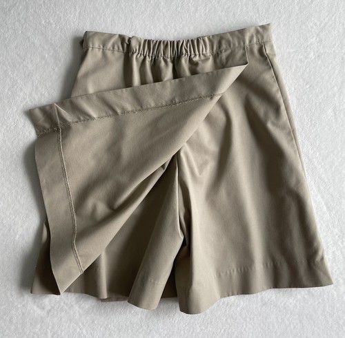 SCHOOL APPAREL Teen Uniform Skirt With Shorts Color Khaki Beige Size 10 - Picture 7 of 8