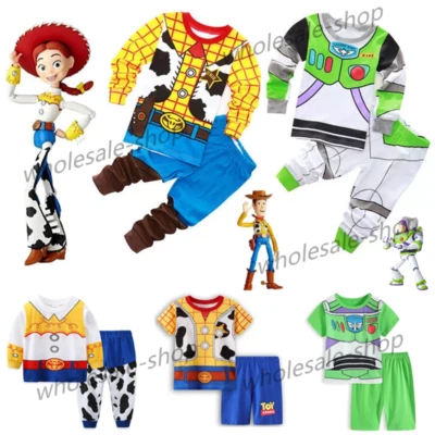 Kids Girls Boys Toys Story Woody Jessie Buzz Pyjamas Nightwear Pjs Set Outfit UK