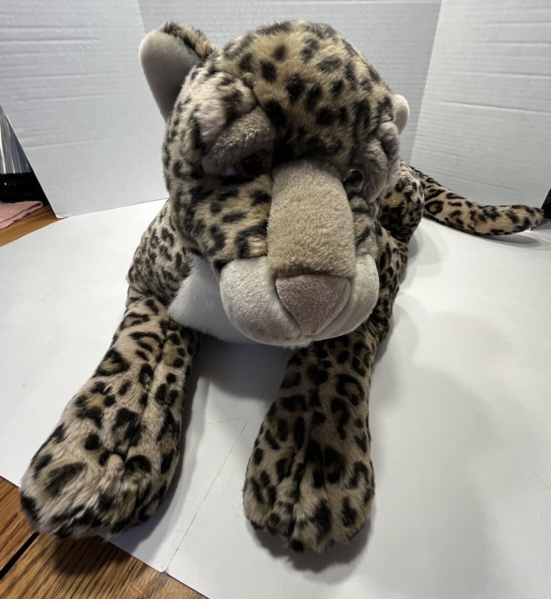 People Pals Jumbo Plush Realistic Cheetah Leopard Jaguar Cat