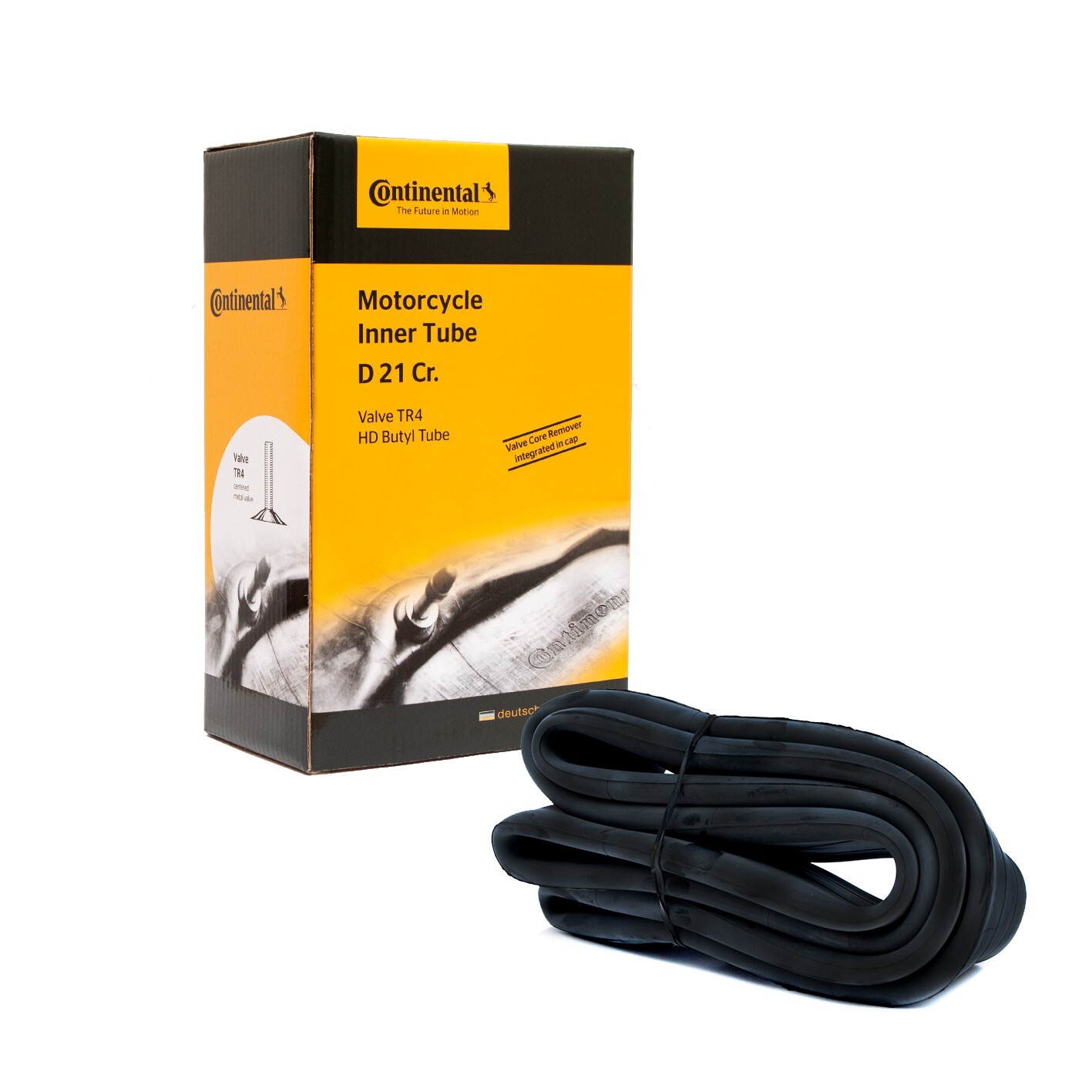 Chambre à air TR4 D16 en caoutchouc butyle premium pour moto classique 3.00-16