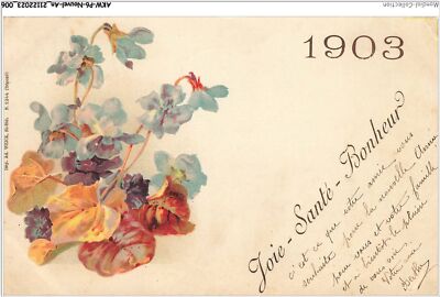 AKWP6-0465-NEW YEAR - 1903 - JOY -HEALTH-HAPPINESS -THIS IS WHAT YOUR FRIEND