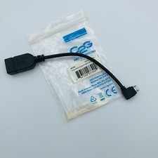 C2G 6IN USB Micro B Male to USB A Female OTG Adapter Cable