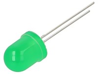 2X 1004PGD2R-G5-2B Led 10Mm GrüN 2900Mcd 60° Front: GewöLbt Luckylight