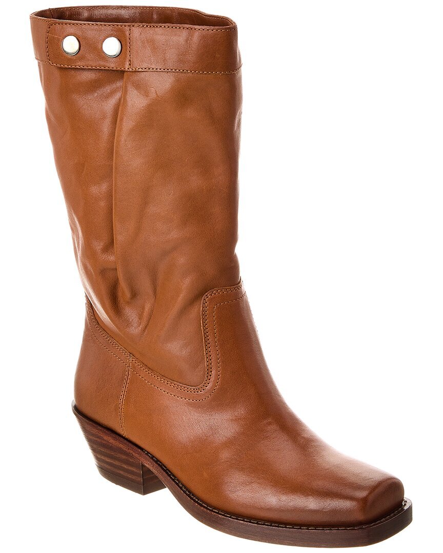 Высокие кожаные ботинки Isabel Marant Ademe женские коричневые 37