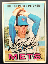 NICELY CENTERED! 1967 TOPPS METS BILL HEPLER #144 GOOD COLOR1