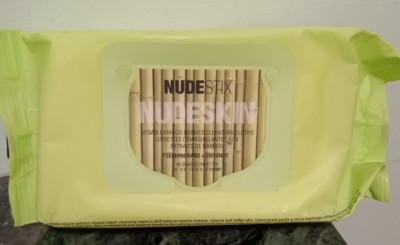 Nudestix Nudeskin Bamboo Cleansing Cloths Lemongrass  Coconut  60 Sheets Sealed