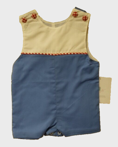 NWT Remember Nguyen Red White & Blue Jon Jon / Romper Boy's Size 3T