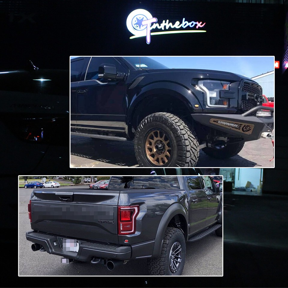 4PCS Smoked LED Strip Fender Marker Corner Lights For 17-up Ford F150 ...