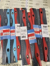 12X Staples Wave 12” Standard Imperial/Metric Scale Ruler 51896 Blue & Red