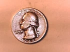 U S 1945 S Washington silver Quarter fine