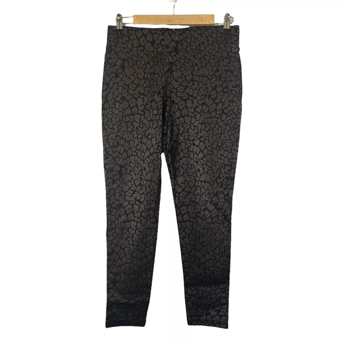 LOFT cheetah shine short leggings mid rise woman s size medium