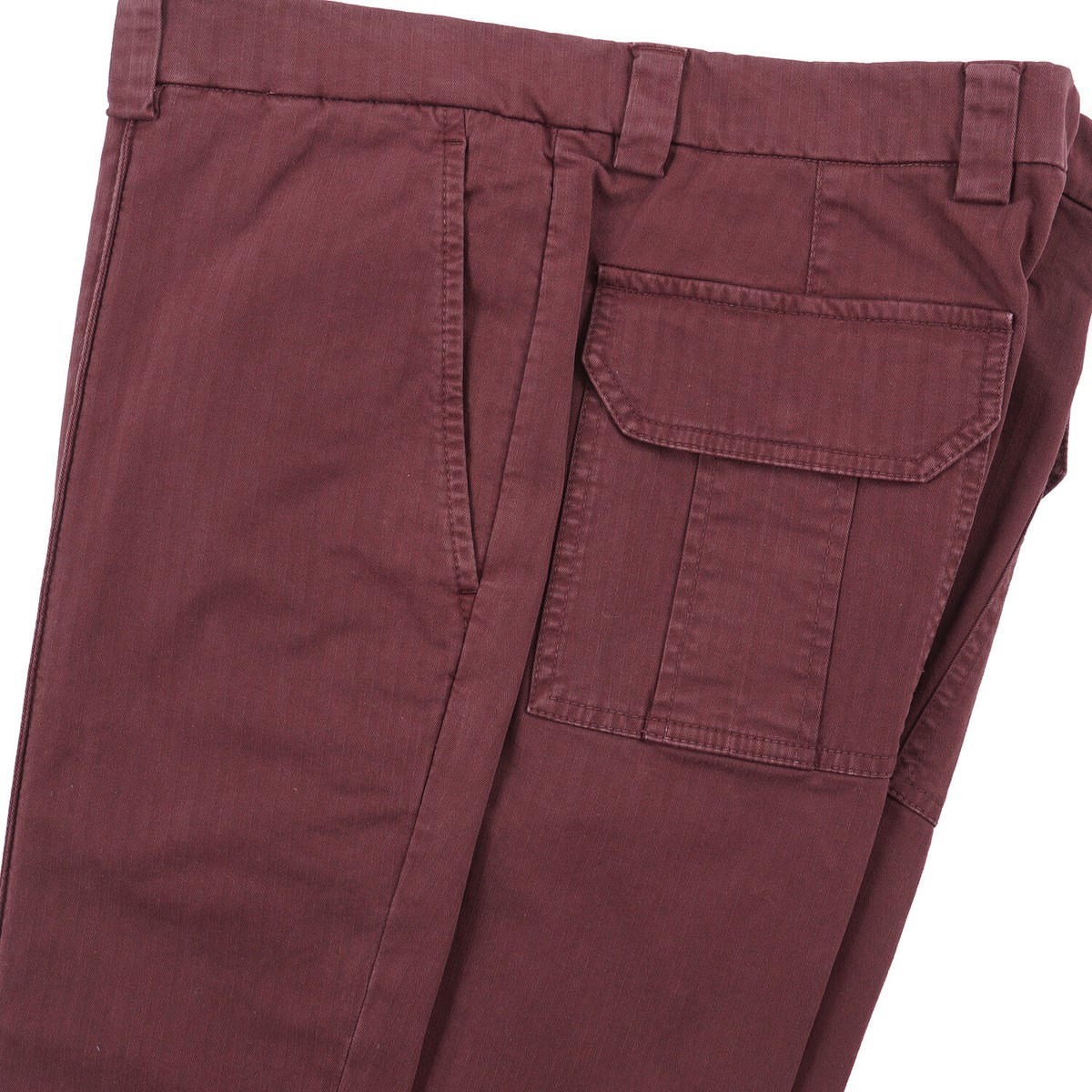 【関税&送料込】Brunello Cucinelli Flannel Cropped Trousers Brunello Cucinelli 'Leisure Fit' Short Cropped Burgundy