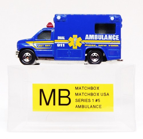 Matchbox & Hot Wheels- "Ambulance"- Loose W/Large PVC Cases-Lot Of 5. - Picture 15 of 17