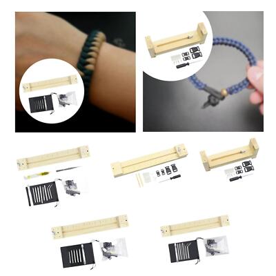 Holz Paracord Jig Armband Maker Fallschirmschnur Weben Armband Making Kit