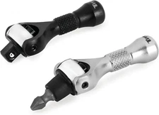 11332 2-Piece 1/4-Inch Drive X 2-1/4-Inch 90-Tooth Swivel Head Nano Ratchet and