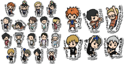 B-SIDE LABEL Sticker Haikyu!! Complete Set of 44 Fast Delivery | eBay