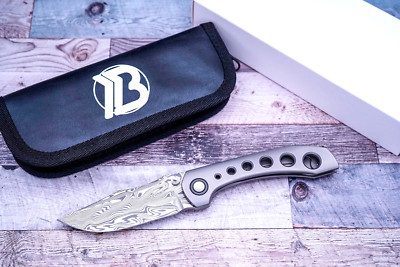 Brian Brown Raptor V2, Thor Damasteel, Titanium Speed Holes W/Zirconium HW