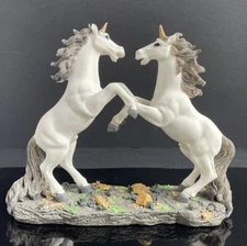 Unicorn Figurine By HERCO Gift Professionals - Rearing Stallion Unicorn's