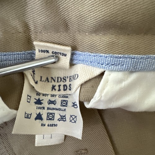 Lands End Niños Pantalones Cortos Chino Caqui Cintura Flexible Activa Escuela Talla 8 100% Algodón Nuevo - Imagen 5 de 9