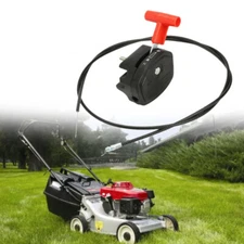 Lawn Mower 4.92FT Throttle Pull Control Cable+Choke Lever Kit For Lawnmower Part