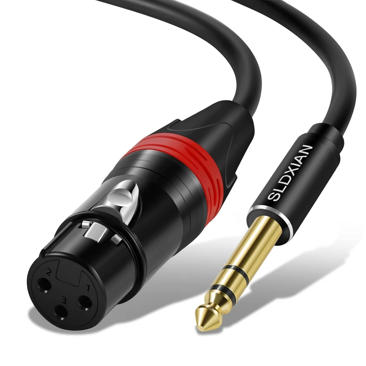Adattatore Microfono XLR Maschio A Jack Mono 2 Adattatori Audio XLR Maschio A Jack 6,35 Mm Mono Per Microfono - Connessione Professionale Mak Xlr 17 - Foto 2