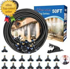 Misters for outside Patio,Outdoor Water Misting Cooling System,50Ft|15M.Backyard