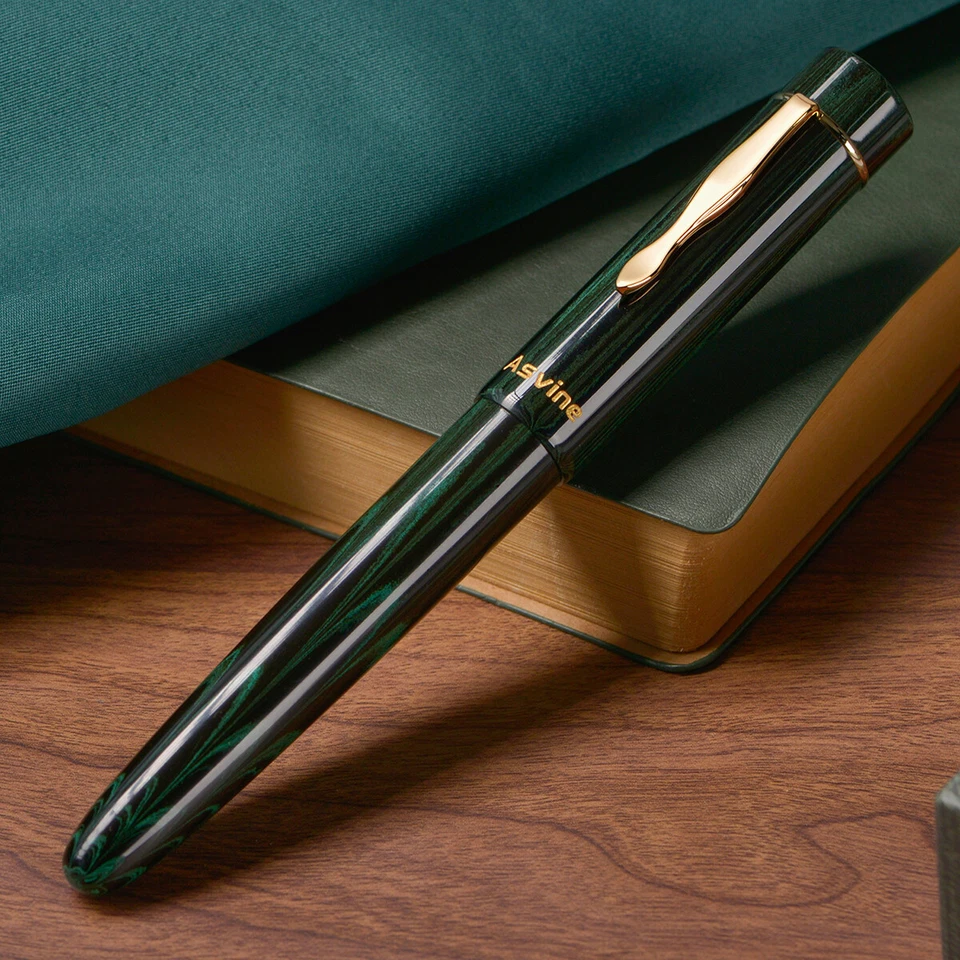 Asvine C2000 Ebonite Fountain Pen NO.8 EF/F/M/Stub 1.1 Nib Large Size Gift Pen - Image 2 of 4