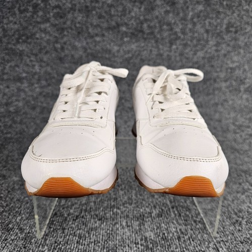 Reebok Classic Women 9.5 White Leather Gum Ortholite Comfort Retro Sneakers - Picture 3 of 13