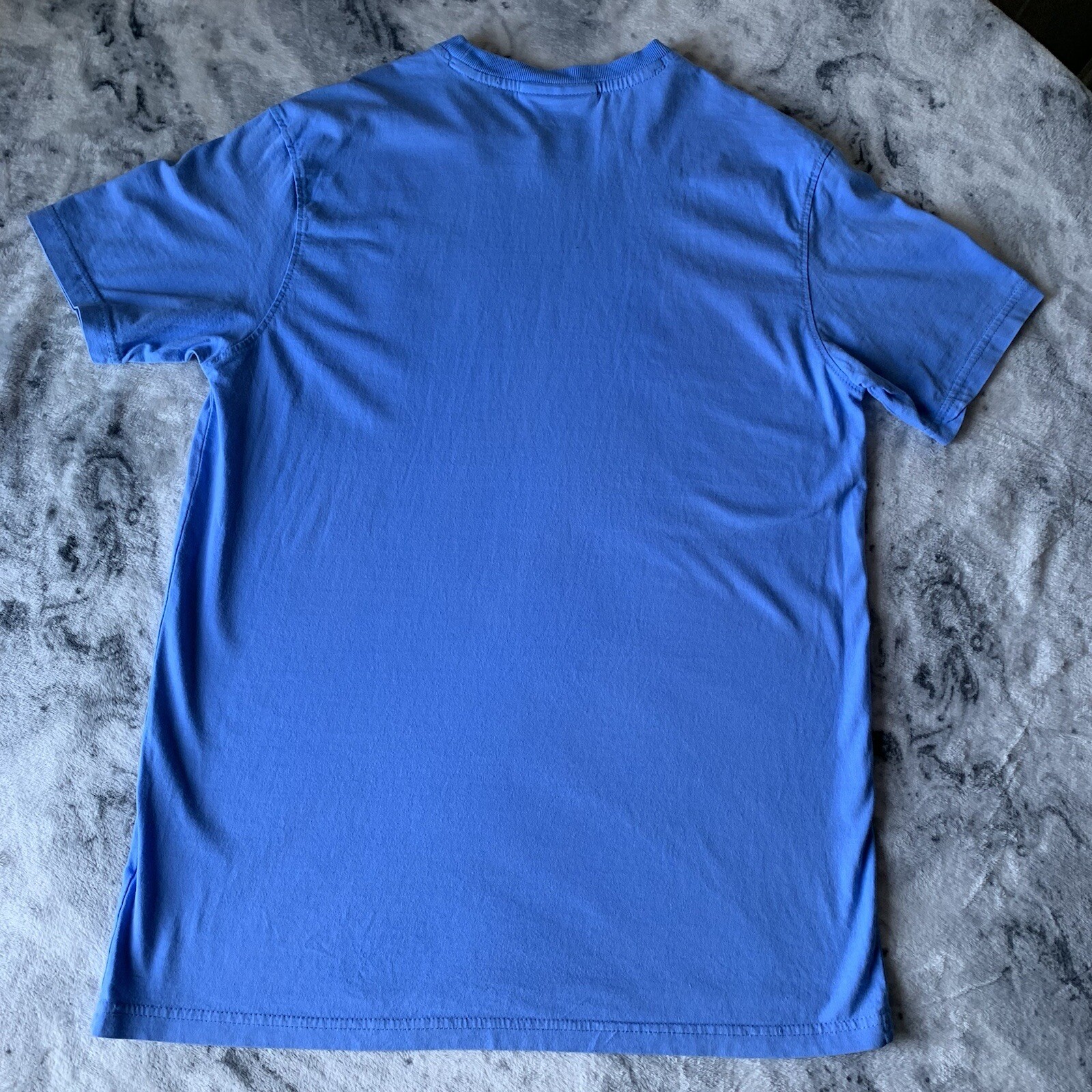 T shirt maglietta FILA classica uomo blu spell out girocollo manica corta S