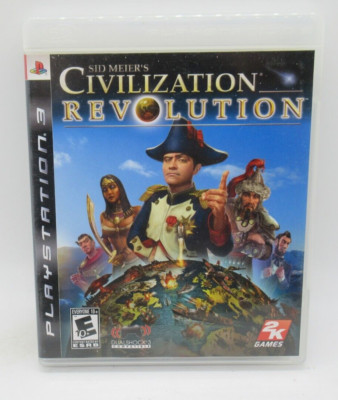 SID MEIER CIVILIZATION REVOLUTION GAME FOR PS3 PLAYSTATION 3, DISC, CASE MANUAL