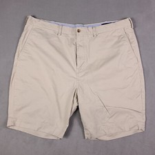 Polo Ralph Lauren Stretch Cotton Twill Chino Beige Pony Shorts Men's Sz 42 NWOTS