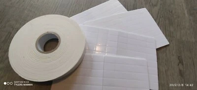 ANKER Tamponi biadesivi schiuma pretagliata 12mm x 19mm 4mm rotolo nastro montaggio 3D