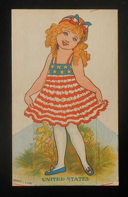 1920s? USA Girl Cut-Out Doll Fogelson's Better Bread Fogelson's Bakery Newton NJ