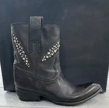 FAUZIAN JEUNESSE women's boot shoe vintage black no.35 FAJ003