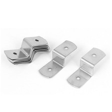 10PCS Metal Z Shape Picture Frame Braces Brackets Silver Tone 38mm x 13mm x 11mm