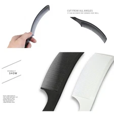 Professional Salon Curved Barber Clipper Comb Flat Top Hair Cutting Comb