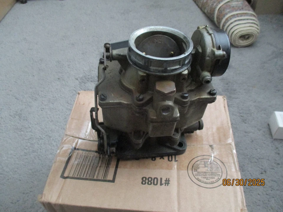 Original 2bbl Carburetor 1949 Cadillac 331 V8 CARTER WCD 682s 722s - Image 2 of 4